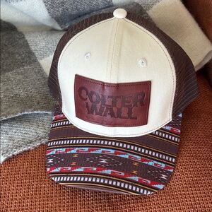 Brown and Cream Trucker Hat